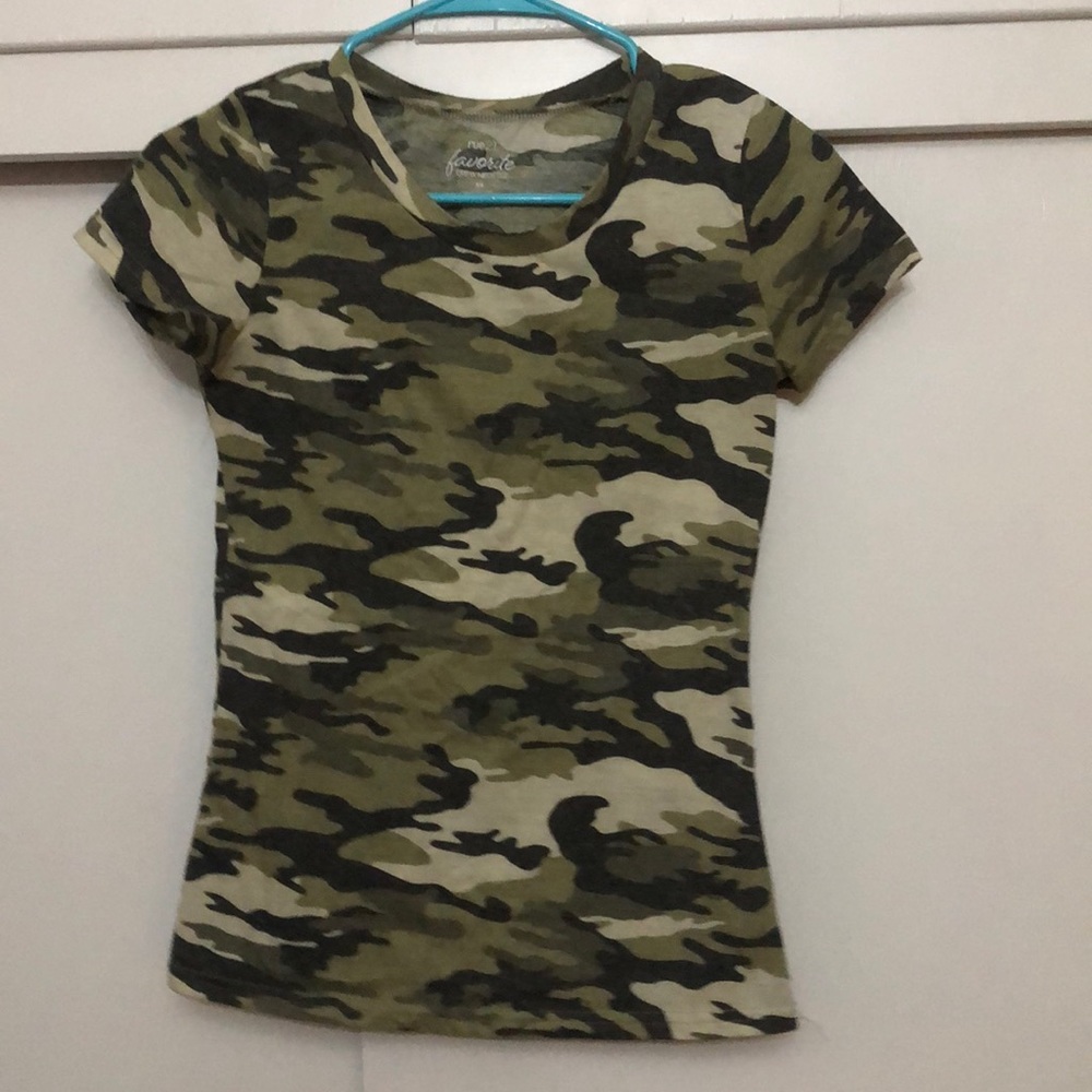 Green camo tee shirt